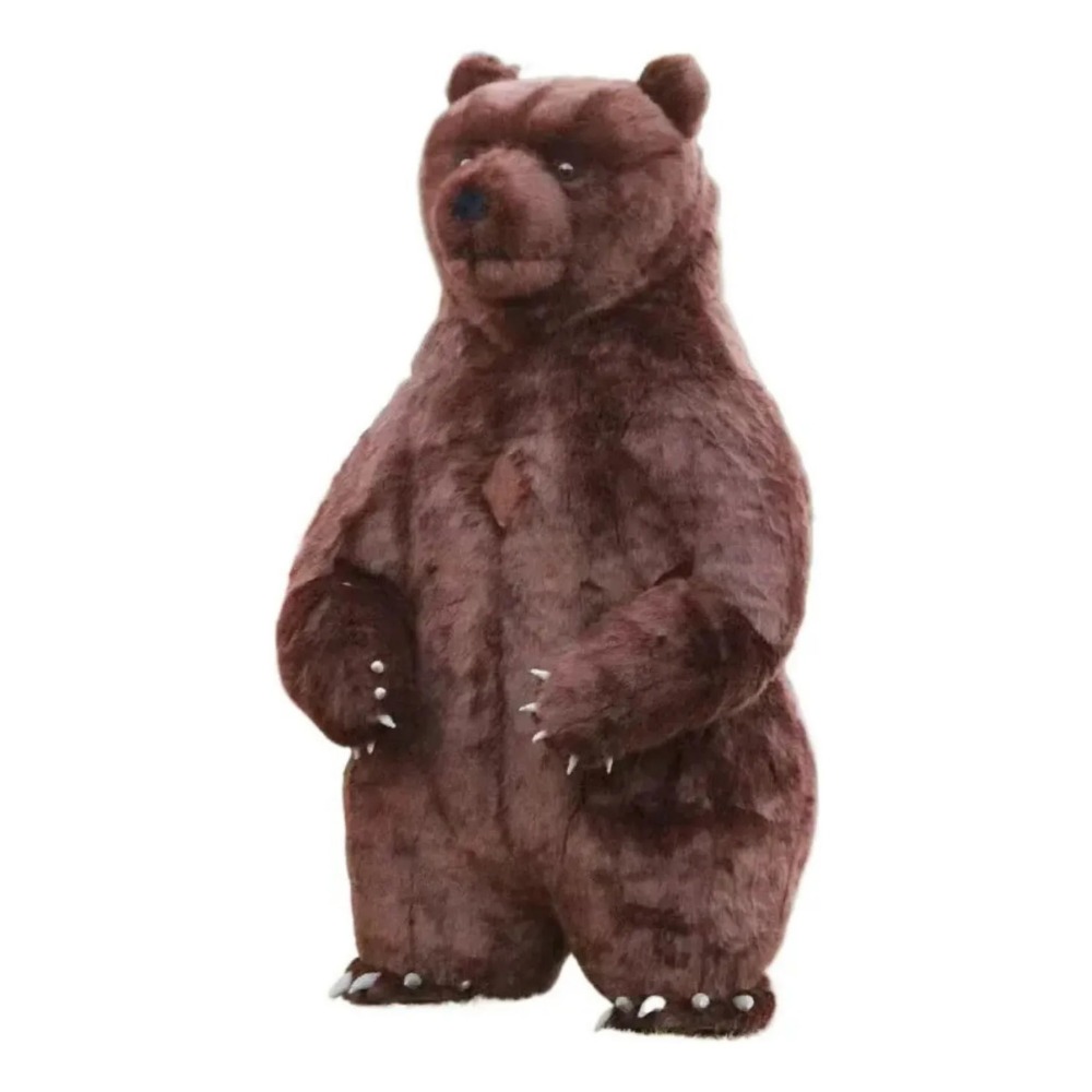 Costumes - Opblaasbaar bruin beer mascottekostuum voor volwassenen,
