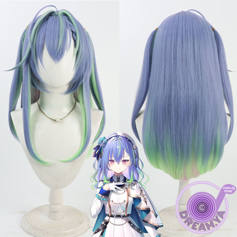 Anime Cosplay Wig Heat Resistant - Suzumi Nemo Cosplay Pruik Vtuber Blauw