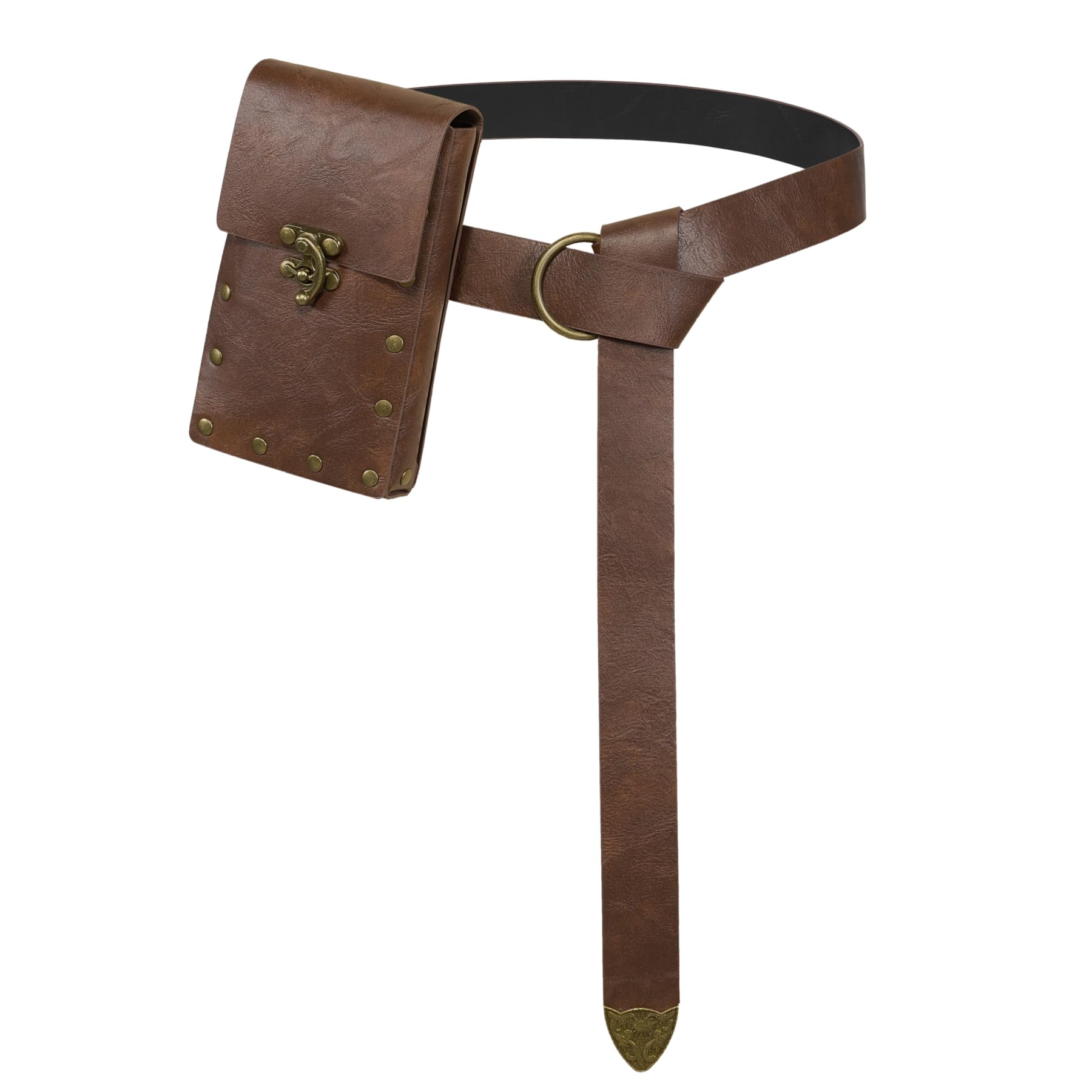 Costumes - PU lederen middeleeuwse heuptas met riem,