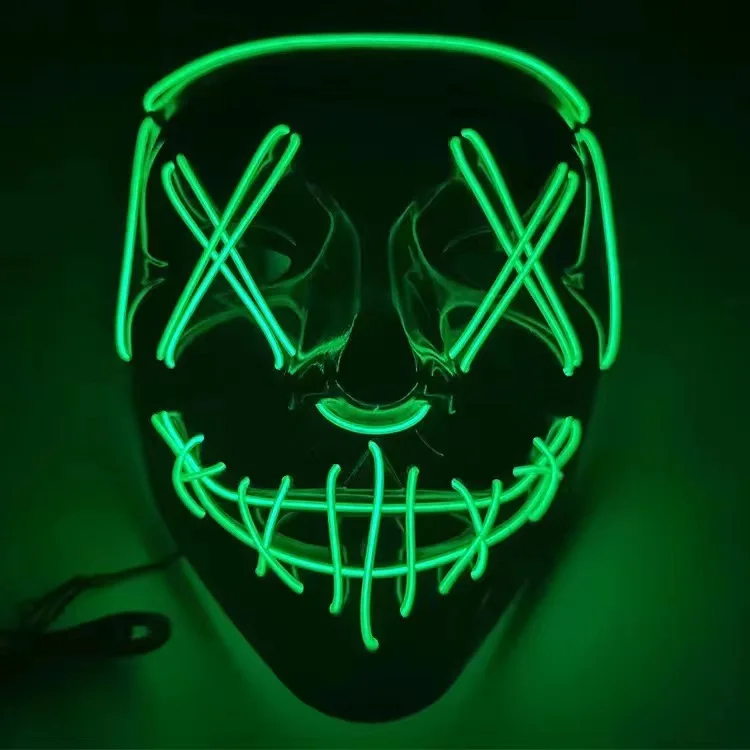 Led Purge Mask Halloween - Volwassenen Kinderen Halloween Neon Led Purge