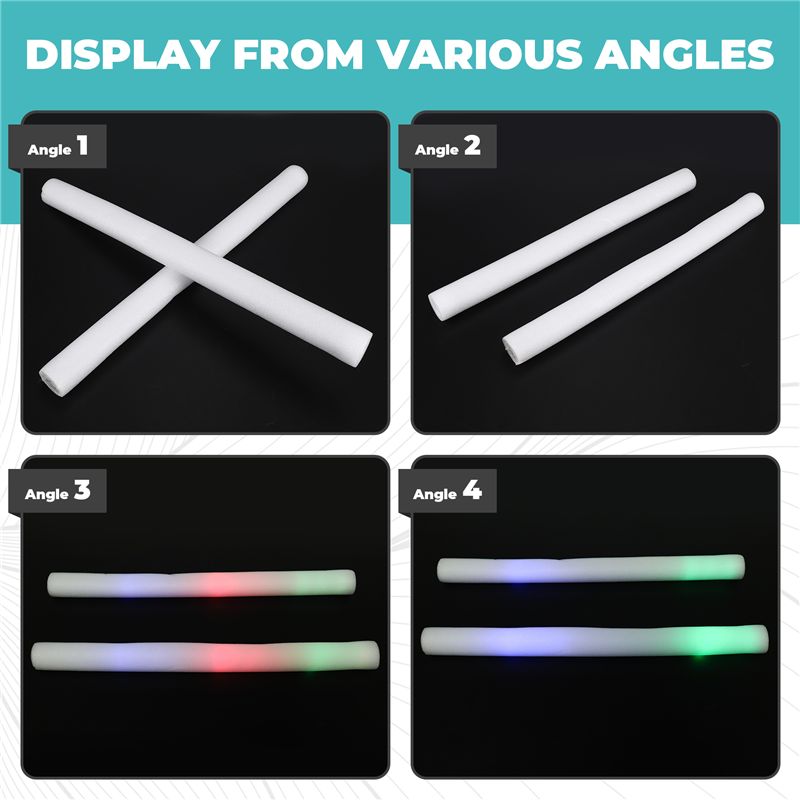 A68P-12 stuks oplichtende schu - Flashing Led Foam Sticks Party recensie en prijs