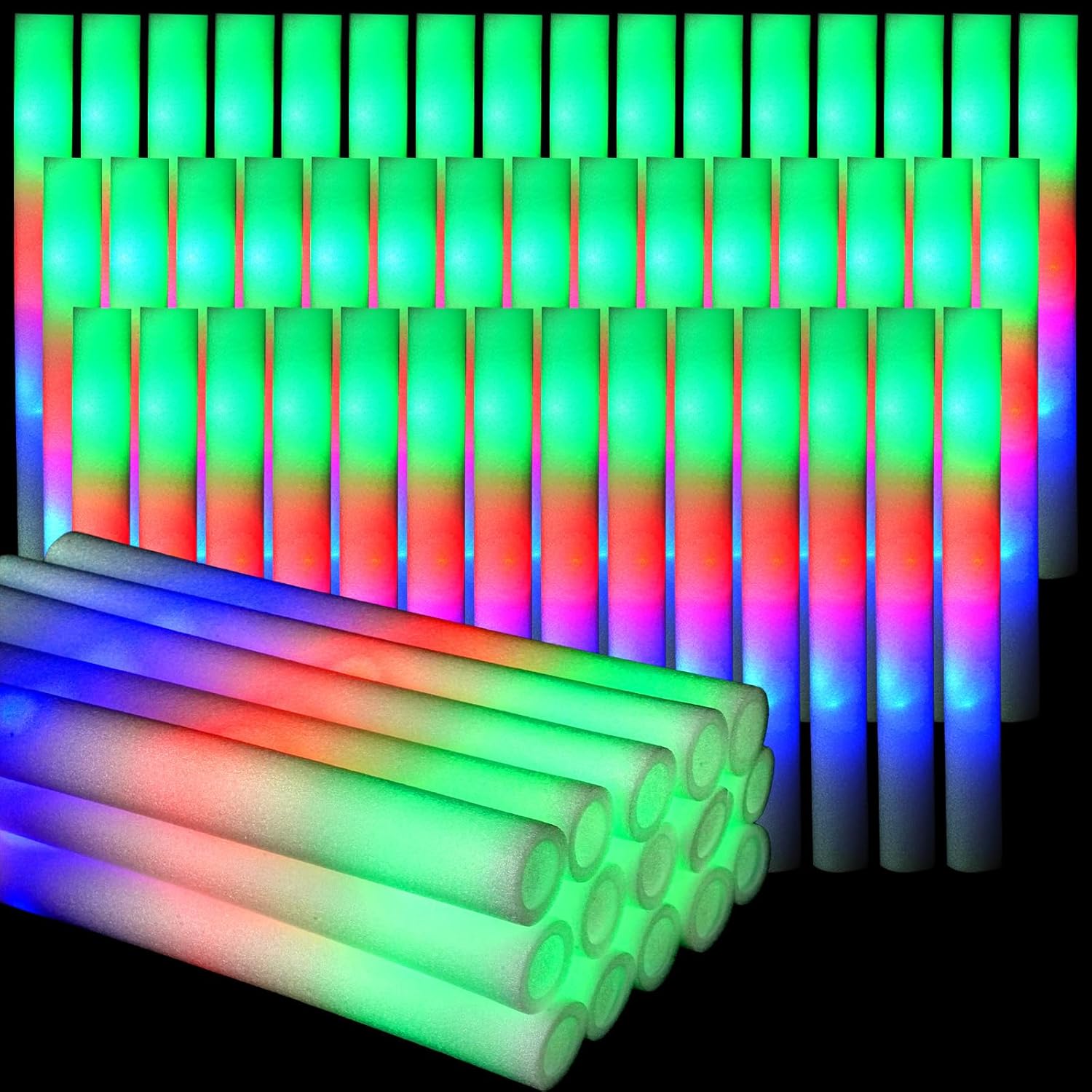 30 stuks Foam Glow Sticks met  - Flashing Led Foam Sticks Party recensie en prijs
