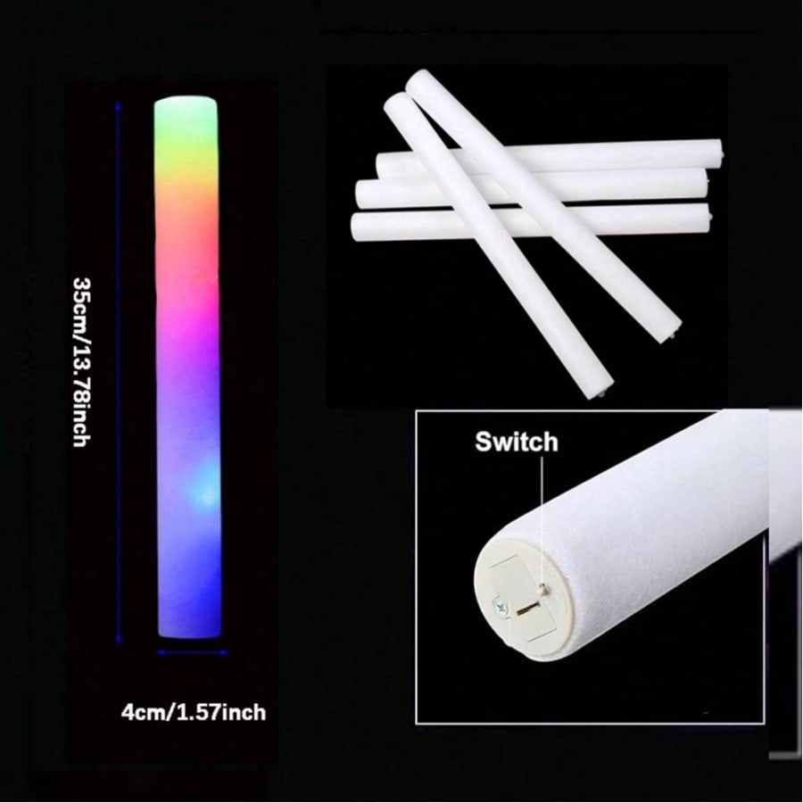 105 stuks schuim glowsticks, b - Flashing Led Foam Sticks Party recensie en prijs