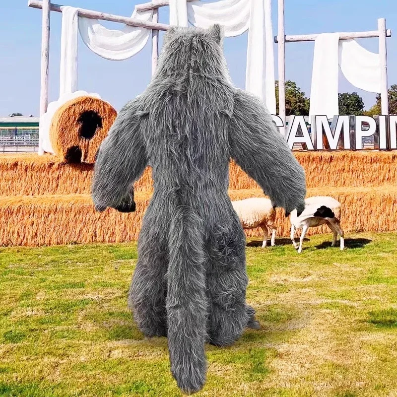 Groot opblaasbaar grijs wolven - Costumes recensie en prijs