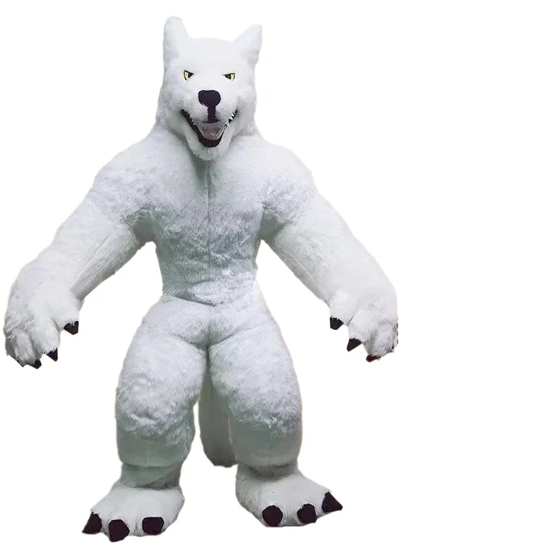 Groot opblaasbaar grijs wolven - Costumes recensie en prijs