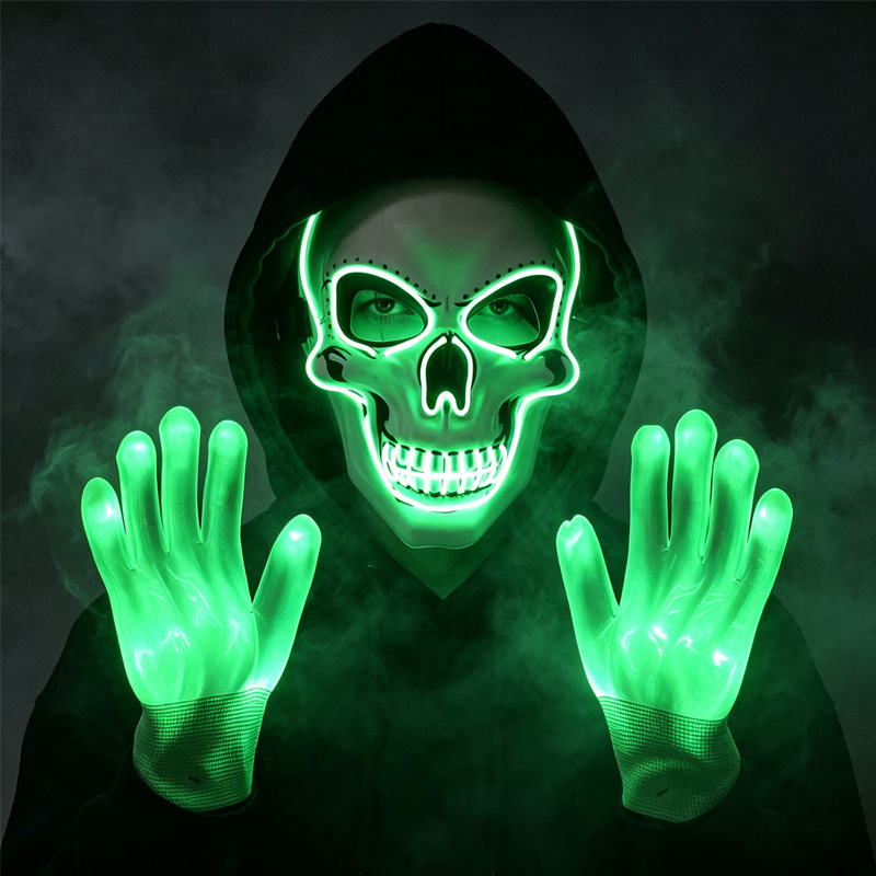 LED schedelmasker met lichtgev - Led Purge Mask Halloween recensie en prijs