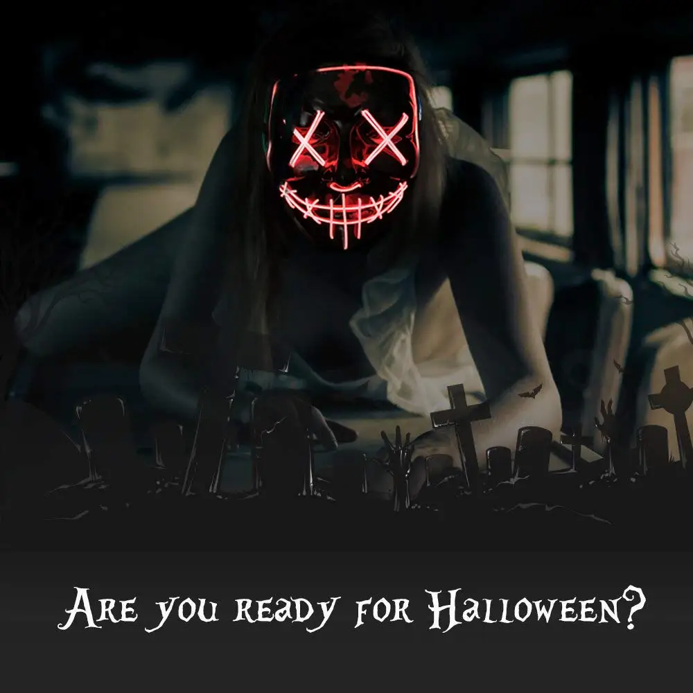 Volwassenen Kinderen Halloween - Led Purge Mask Halloween recensie en prijs