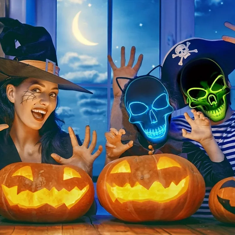Halloween Horror Schedelmasker - Led Purge Mask Halloween recensie en prijs