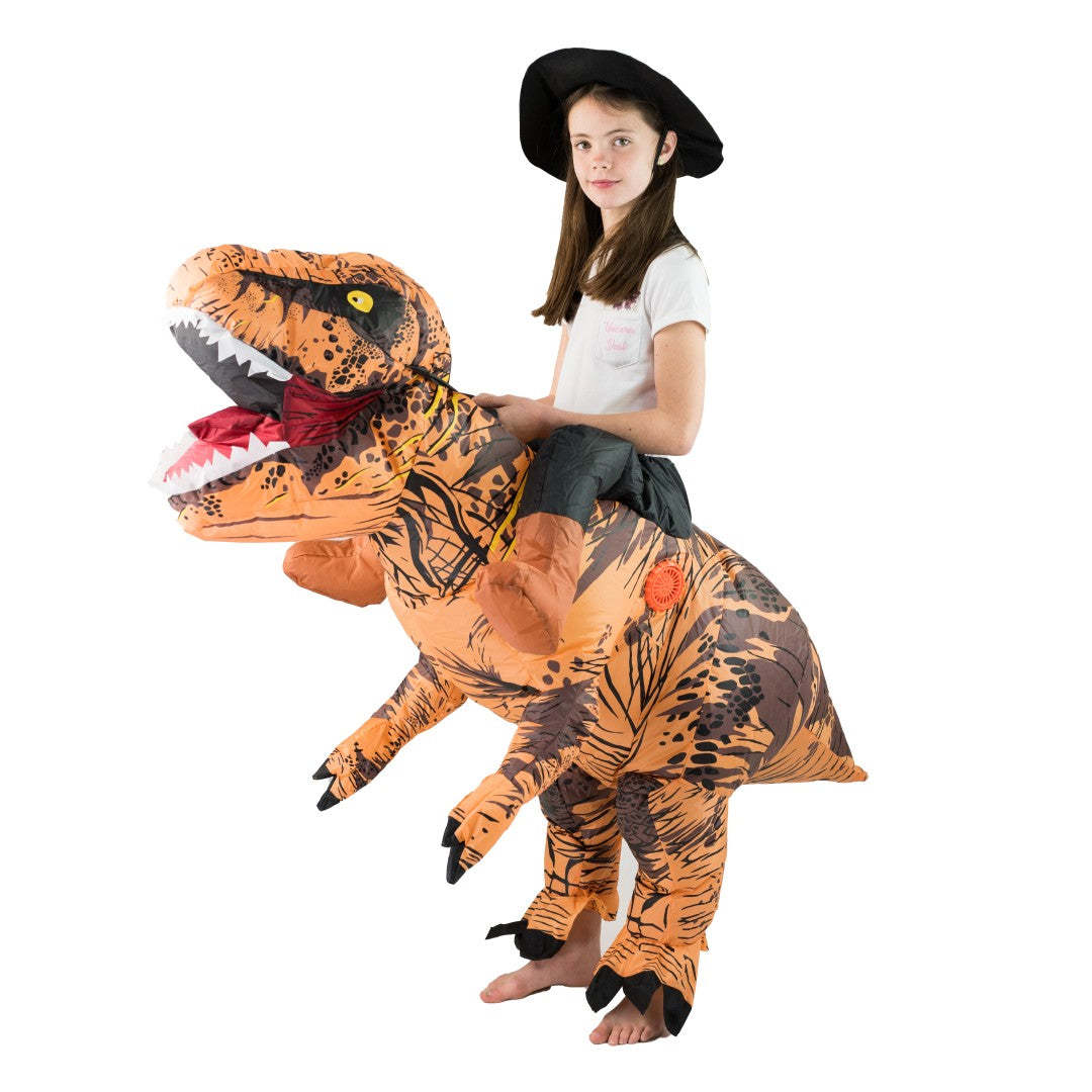 Volwassen Grappig Rijden Bruin - Inflatable Dinosaur Costume Adult recensie en prijs