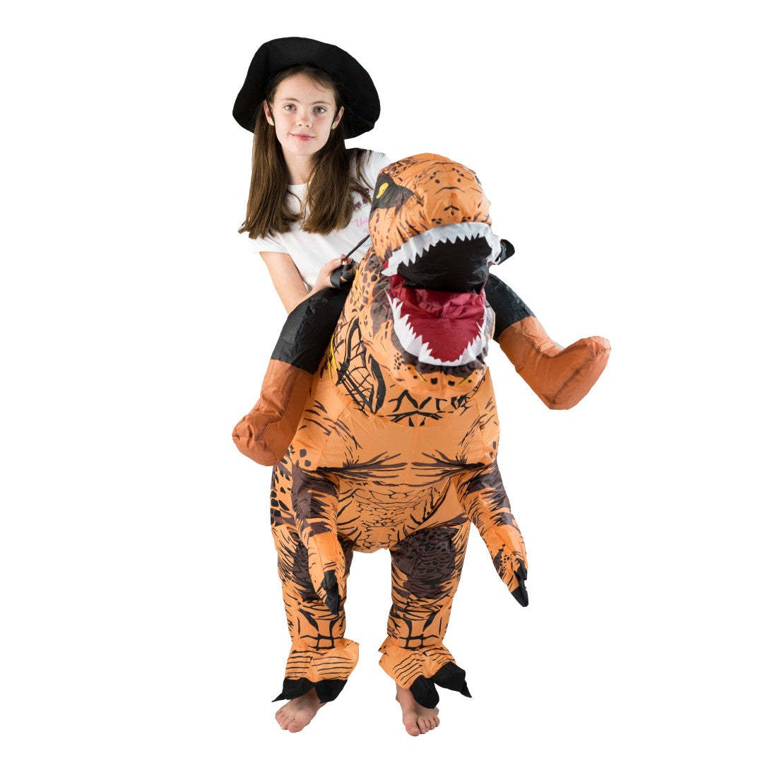 Volwassen Grappig Rijden Bruin - Inflatable Dinosaur Costume Adult recensie en prijs